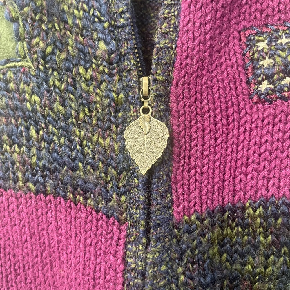 Koret Multicolor Patchwork Sweater Vest With Embr… - image 2